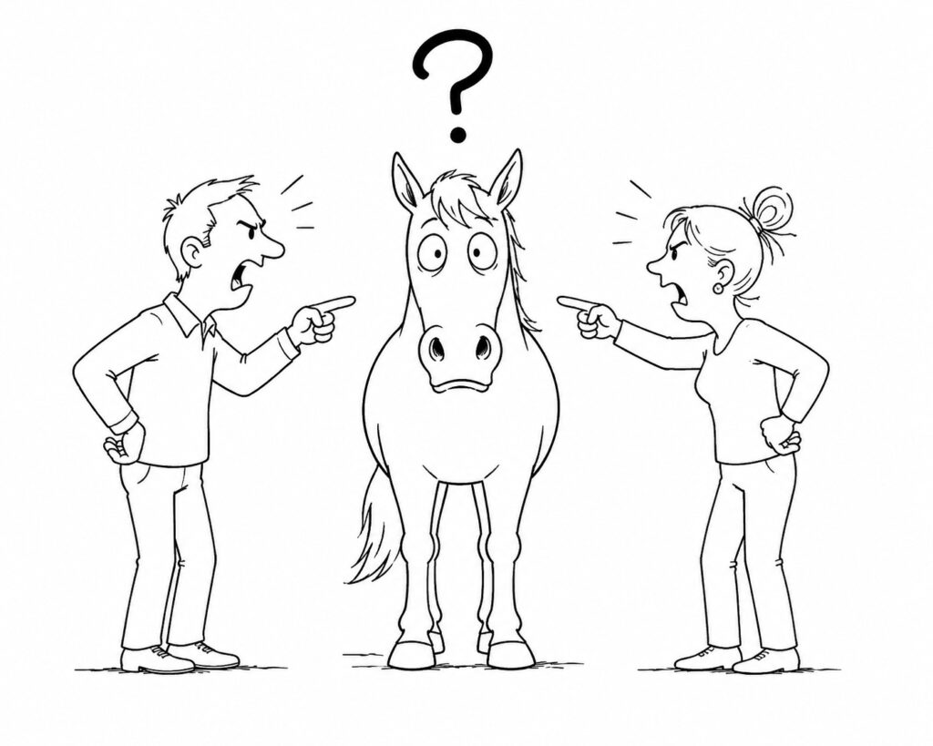 Paard snapt er niets meer van